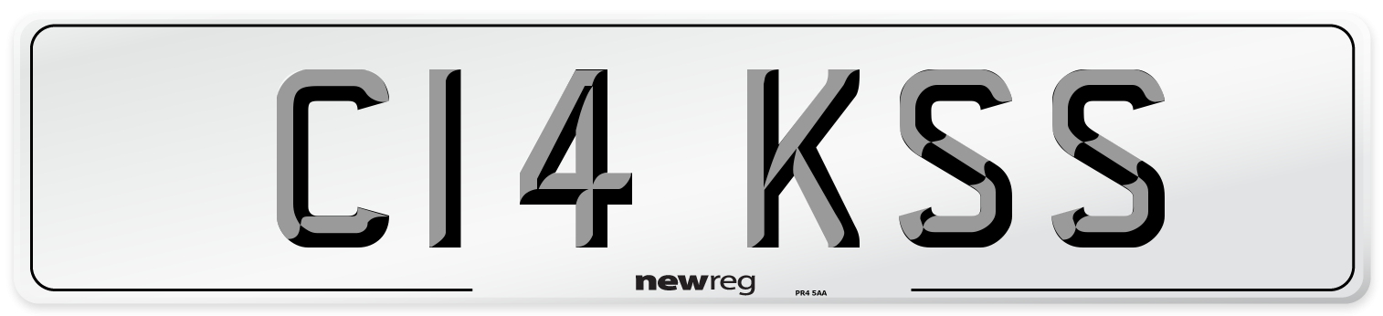 C14 KSS Number Plate from New Reg